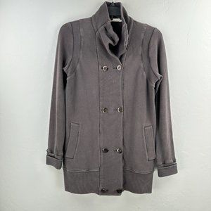 Citizens of Humanity Womens Cardigan‎ Button Up Sweatshirt Cotton M Brown Casual